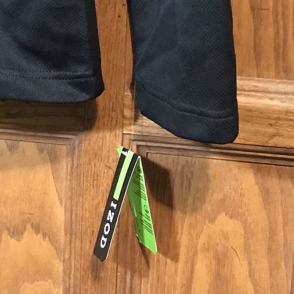 New IZOD Golf1 Quarter Zip Mock Neck Mens Size  XL Black Long Sleeve Sun Control - Picture 5 of 12